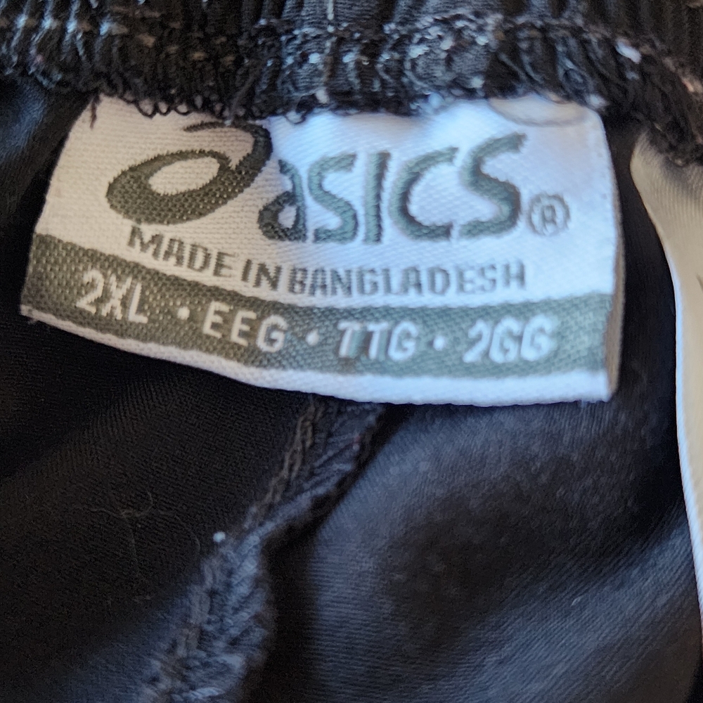 Asicd Men's Black Pants with Blue Accents zippered legs size 2xl - Picture 3 of 4
